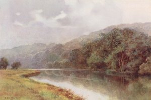 Řeka Temže: Cliveden Woods (barevná litografie) od Ernest William Haslehust