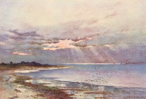 Řeka Temže: (barevná litografie) od Ernest William Haslehust