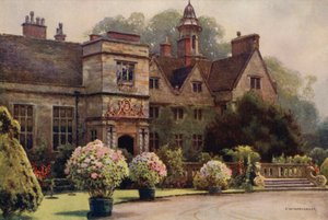Rufford Abbey (barevné lito) od Ernest William Haslehust