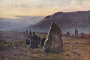 Stone Avenue, poblíž Merrivale (barevné lito) od Ernest William Haslehust