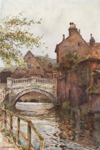 Městský most (barevný lito) od Ernest William Haslehust