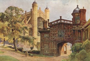 Podkovní kláštery a kaple sv. Jiří (barevné lito) od Ernest William Haslehust