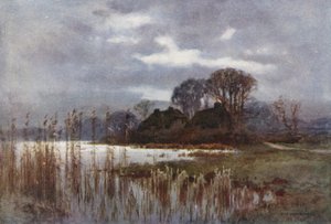 The Mill Pond, Beaulieu (barevné lito)