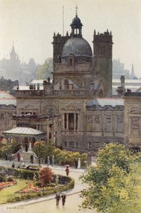 Královské lázně, Harrogate (barevné lito) od Ernest William Haslehust