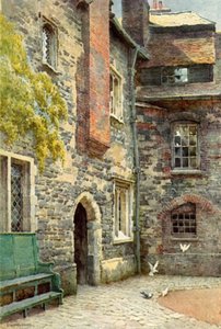 Washhouse Court, Charterhouse (barevně lito)