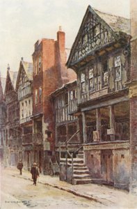 Watergate Street (barevné lito) od Ernest William Haslehust