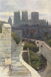 York z městských hradeb (barva lito) od Ernest William Haslehust