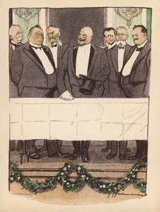 Ilustrace pro Berliner Balle von Rideamus (barevná litografie) od Ernst (after) Heilemann