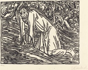 Kristus v Getsemanech od Ernst Barlach