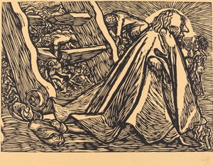 Božský žebrák, 1921. od Ernst Barlach