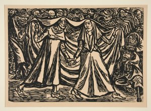 Totentanz II (Tanec smrti II) od Ernst Barlach
