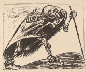 Toulavá smrt, 1923. od Ernst Barlach