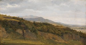 Německá krajina s výhledem na Široké údolí, ca. 1829-30. od Ernst Christian Frederik Petzholdt