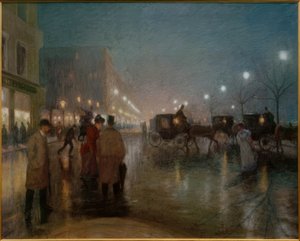 Hamburk, Jungfernstieg večer