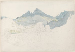 Berchtesgaden s vrcholem Watzmann v dálce od Ernst Fries