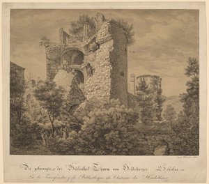 Exploded Tower a knihovna zámku Heidelberg