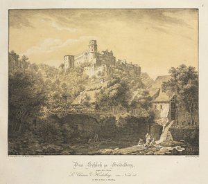 Šest pohledů na hrad Heidelberg: Eastward, 1820.