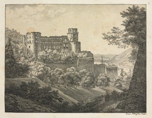 Šest pohledů na hrad Heidelberg: Směrem na severovýchod