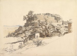 Římská krajina poblíž Rocca di Papa, 1866. od Ernst Furchtegott Mohn