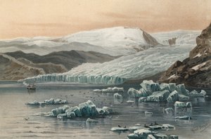 Tyndallský ledovec, severozápadní Grónsko od Ernst Heyn