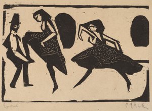 Akrobatický tanec, 1911. od Ernst Ludwig Kirchner