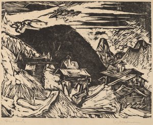 Alpská pastvina, 1918. od Ernst Ludwig Kirchner