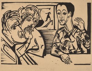 Rozhovor, 1929. od Ernst Ludwig Kirchner