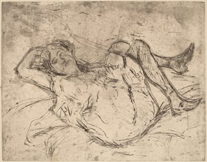 Snící dívka, 1906. od Ernst Ludwig Kirchner