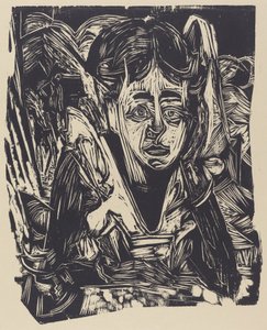 Dívka snění, 1918. od Ernst Ludwig Kirchner