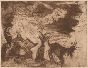Kozy a mraky, 1919. od Ernst Ludwig Kirchner