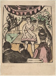 Little Variety Act se Singerem. od Ernst Ludwig Kirchner