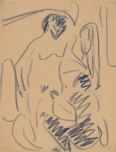 Akt na pláži, 1910. od Ernst Ludwig Kirchner