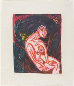 Podivuhodný příběh Petera Schlemihla: Milovaný Peter Schlemihl..., 1915. od Ernst Ludwig Kirchner