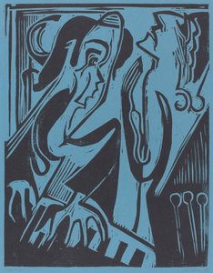 Pianista a zpěvák, 1928. od Ernst Ludwig Kirchner