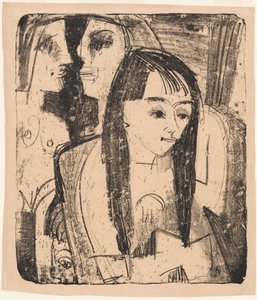 Portrét dívky, 1921. od Ernst Ludwig Kirchner
