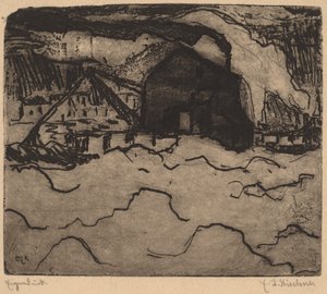 Bagry písku na Labi, 1906. od Ernst Ludwig Kirchner