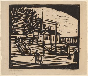 Bouda na břehu Labe, 1906. od Ernst Ludwig Kirchner