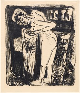 Stojící akt v pokoji, 1921. od Ernst Ludwig Kirchner
