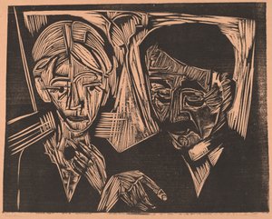 Manželský pár Müller, 1919. od Ernst Ludwig Kirchner