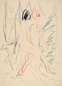 Dva akty v lese, 1925. od Ernst Ludwig Kirchner