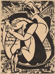 Žena ve vaně, 1936. od Ernst Ludwig Kirchner