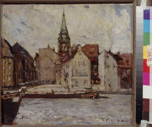 Neukoelln (New Coelln) od Kolbe, Ernst (1876-1945). Olej na kartonu, Rozměr: 37,5x40. Státní muzeum výtvarných umění A. Puškina, Moskva od Ernst Kolbe