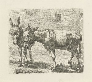 Dva osli od Ernst Ludwig Creite