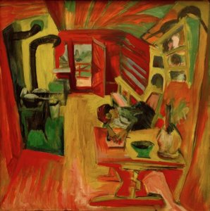 Alpská kuchyně od Ernst Ludwig Kirchner