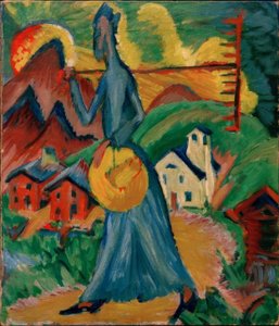 Alpský život od Ernst Ludwig Kirchner
