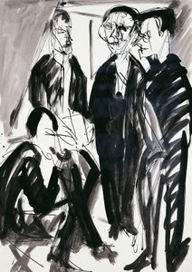 Artist and Die Brucke (The Bridge) skupina v Drážďanech, Ernst Ludwig Kirchner (1880-1938) od Ernst Ludwig Kirchner