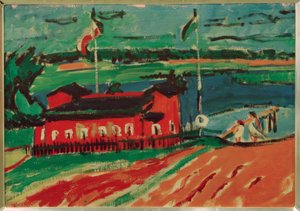 Koupaliště nedaleko Drážďan od Ernst Ludwig Kirchner