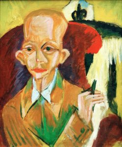 Portrét Oskara Schlemmera od Ernst Ludwig Kirchner