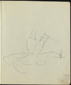 Tanečníci a umělci (stránka ze skicáře) od Ernst Ludwig Kirchner
