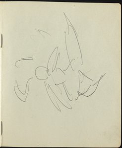 Tanečníci a umělci (stránka ze skicáře) od Ernst Ludwig Kirchner